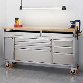 workbench tool box stainless steel with 3in lift|costco workbench price.